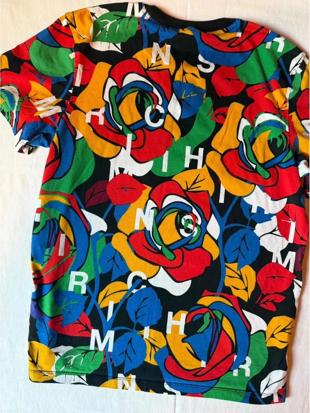 Adidas Rich Mnisi Colorful Floral Print T-Shirt Size S